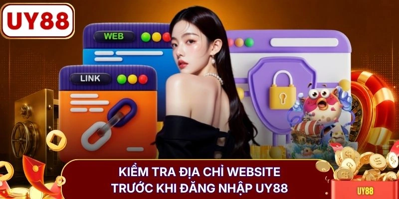 Kiểm tra địa chỉ website trước khi đăng nhập UY88